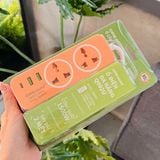  Ổ cắm điện đa năng Dreamm Q002U Chống giật, sạc nhanh USB, dây dài 2m, chịu tải 1500W 