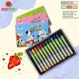  Bút sáp 12 màu chó đốm 