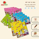 Bút sáp 12 màu chó đốm 