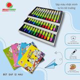  Bút sáp 12 màu chó đốm 