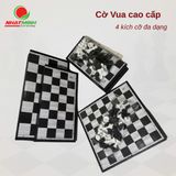  CỜ VUA KHÔNG NAM CHÂM - 2 MÀU ĐỎ VÀ ĐEN 