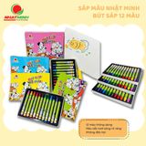  Bút sáp 12 màu chó đốm 