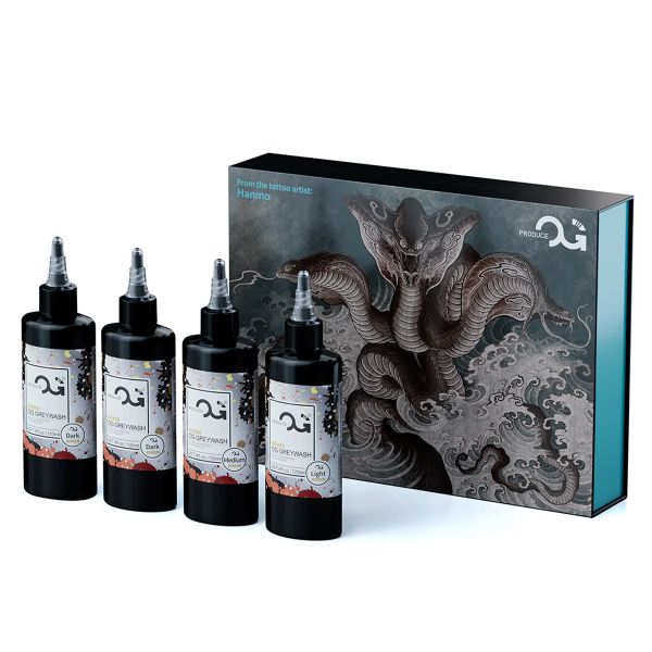 OG Produce Grey Wash Ink 4 oz. Bottle Set – Power Tattoo Supply