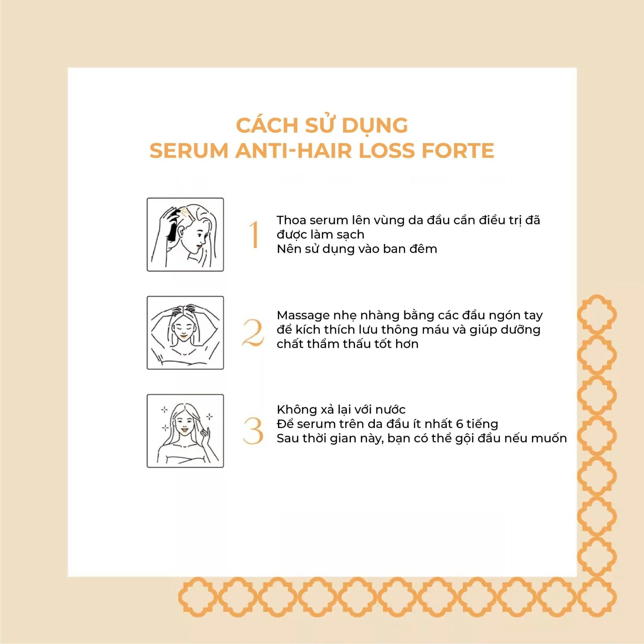  ANTI HAIR LOSS FORTE SERUM - XỊT NGƯNG RỤNG 