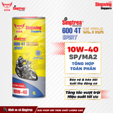  Nhớt xe máy Singtrea 600 4T Sport Ultra 10W40 SP/MA2 Syn-Full Lon 1L 