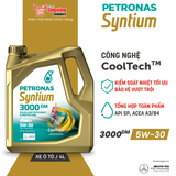  Nhớt xe ô tô PETRONAS Syntium 3000 DM 5W-30 Fully Synthetic 4L 