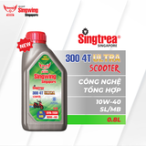  Nhớt xe máy Singtrea 300 4T Scooter Ultra 10W40 0.8L XÁM 