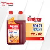 Nhớt xe máy Singtrea 500 2T Sport JASO FC 1L 