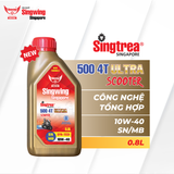  Nhớt xe máy Singtrea 500 4T Scooter Ultra 10W40 0.8L 