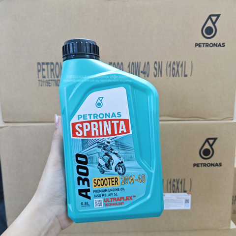 Nhớt xe ga PETRONAS Sprinta A300 20W-40 Premium Engine Oil 0.8L 