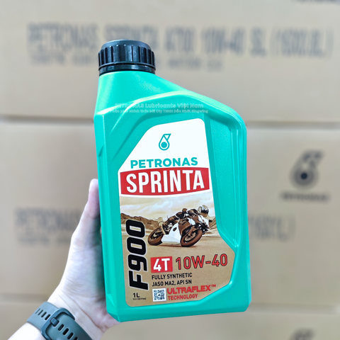 Nhớt xe số PETRONAS Sprinta F900 10W-40 Fully Synthetic 1L