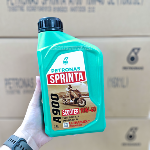  Nhớt xe ga PETRONAS Sprinta A900 10W-40 Fully Synthetic 0.8L 