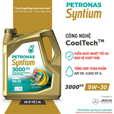  Nhớt xe ô tô PETRONAS Syntium 3000 XS 5W-30 Fully Synthetic 4L 