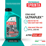  Nhớt xe ga PETRONAS Sprinta A700 10W-40 Synthetic Technology 0.8L 