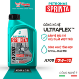  Nhớt xe ga PETRONAS Sprinta A700 10W-40 Synthetic Technology 0.8L 