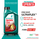  Nhớt xe số PETRONAS Sprinta F300 20W-40 Premium Engine Oil 1L 
