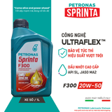  Nhớt xe số PETRONAS Sprinta F300 20W-50 Premium Engine Oil 1L 