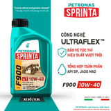  Nhớt xe số PETRONAS Sprinta F900 10W-40 SP Fully Synthetic 1L 