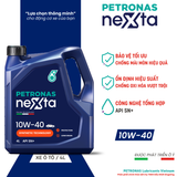  Nhớt xe ô tô PETRONAS NeXta 10W40 SN+ Synthetic Technology 4L 