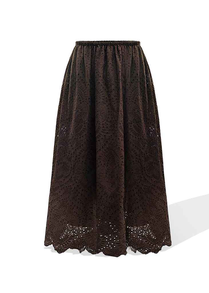 Chân Váy Ren Nâu CK-TPCMT25CV1AT