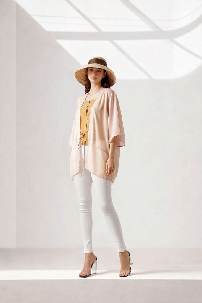 Áo Choàng Mentosa Buộc Dây 2 Màu-KMTS130925L1