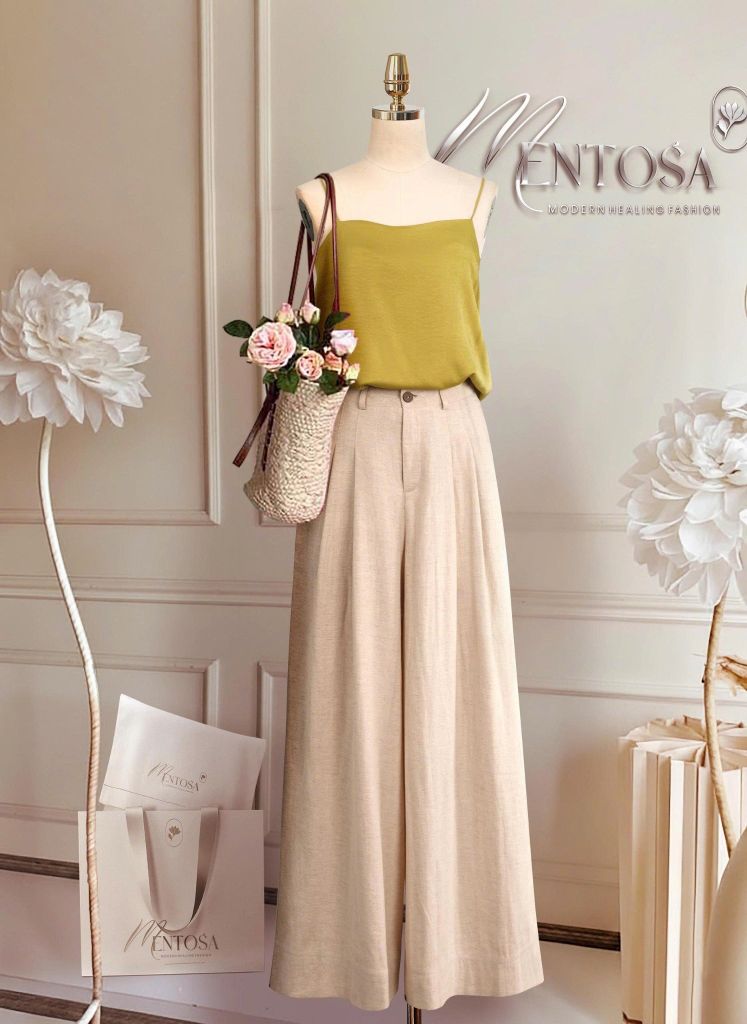 Quần Mentosa Cạp Cao Xếp Ly-QMTS120925L1