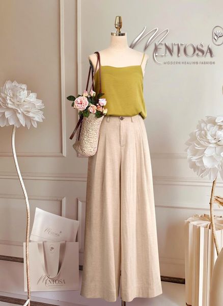  Quần Mentosa Cạp Cao Xếp Ly-QMTS120925L1 