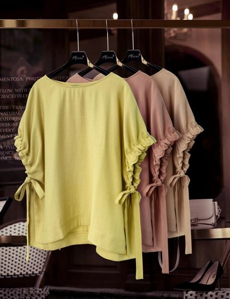  Áo Mentosa Blouse Boho Linen Crepe-AMTS260825D1 