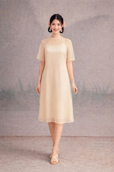  Set Đầm Tơ Mây Mentosa-DMTS231025L1 