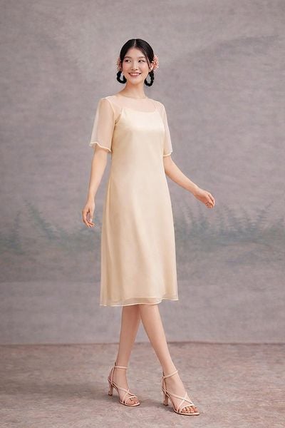  Set Đầm Tơ Mây Mentosa-DMTS231025L1 