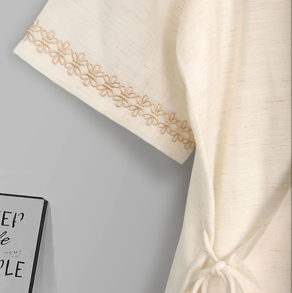 Áo Mentosa Linen Đắp Chéo-AMTS200825L1