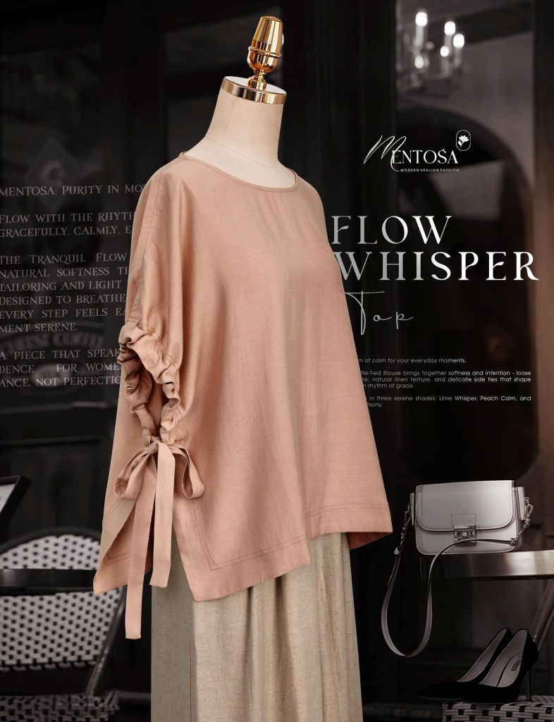 Áo Mentosa Blouse Boho Linen Crepe-AMTS260825D1