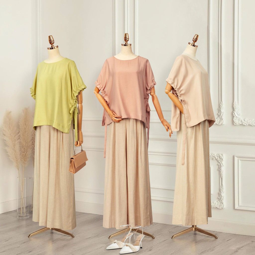 Áo Mentosa Blouse Boho Linen Crepe-AMTS260825D1