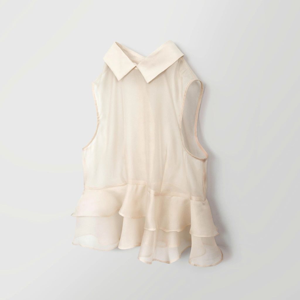 Áo Mentosa cổ Đức phối bèo 3 màu-AKMTS011025B1