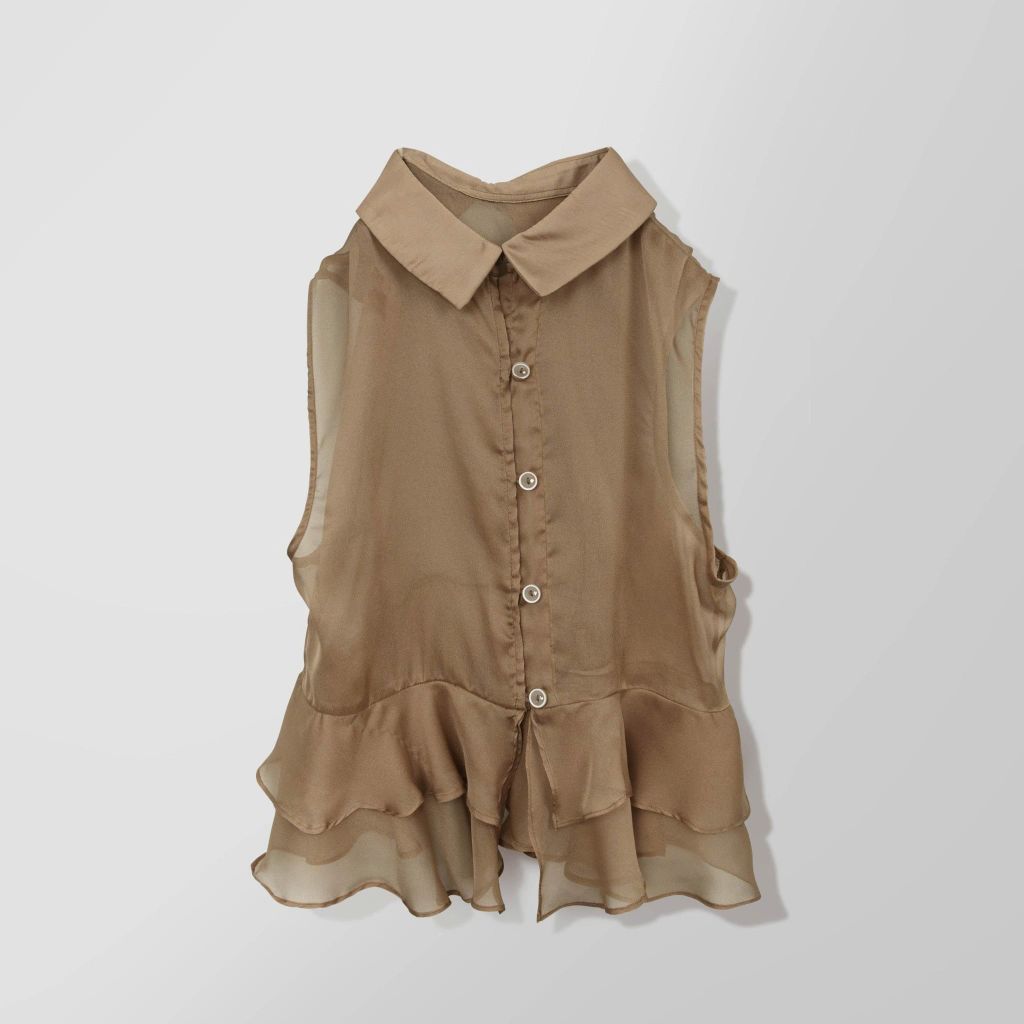 Áo Mentosa cổ Đức phối bèo 3 màu-AKMTS011025B1