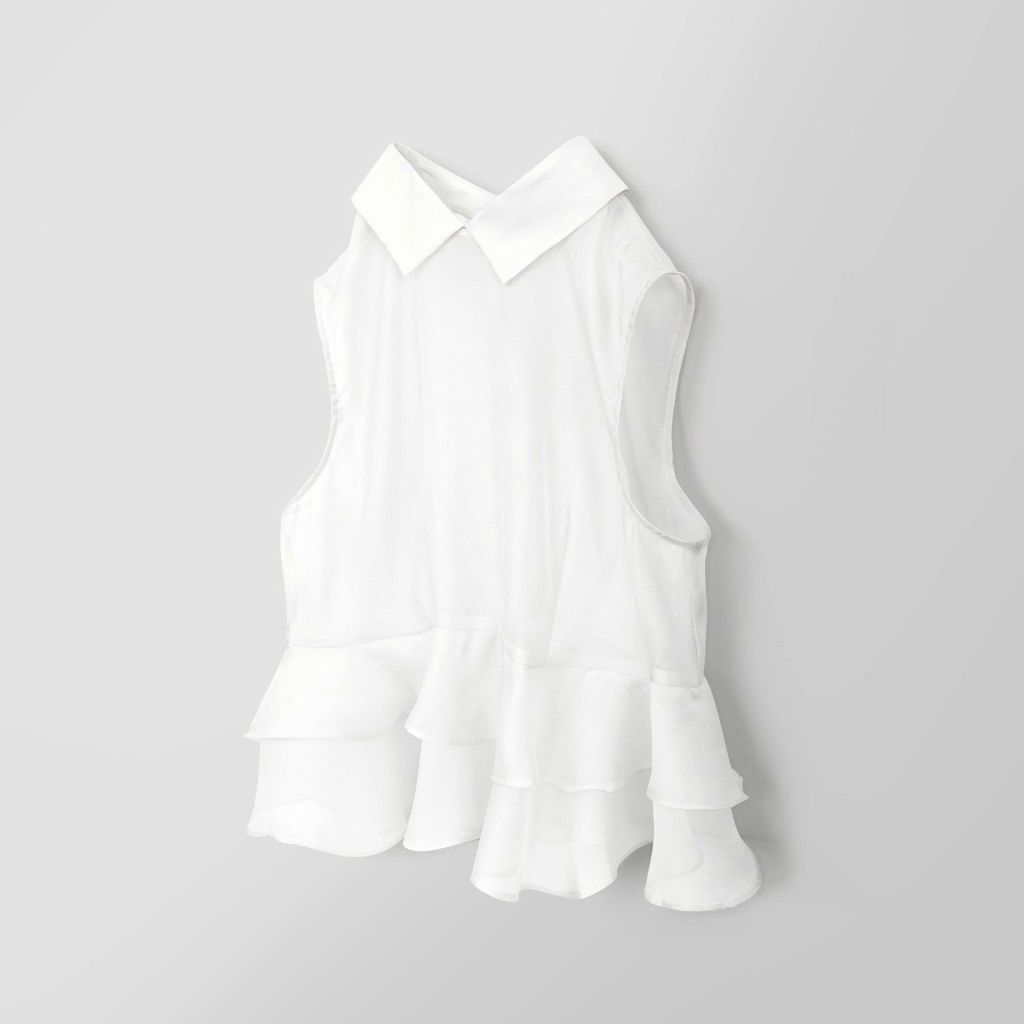 Áo Mentosa cổ Đức phối bèo 3 màu-AKMTS011025B1