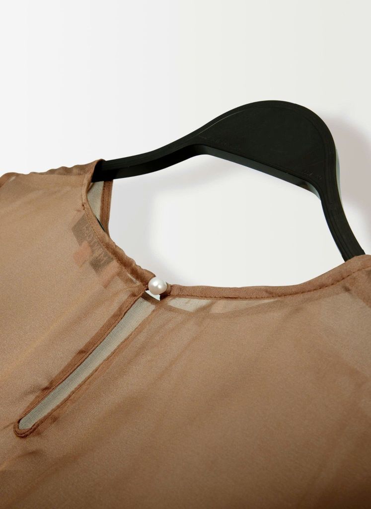 Áo Tơ Dáng Dài Xẻ Tà Mentosa 2 Màu-ATMTS141025L1