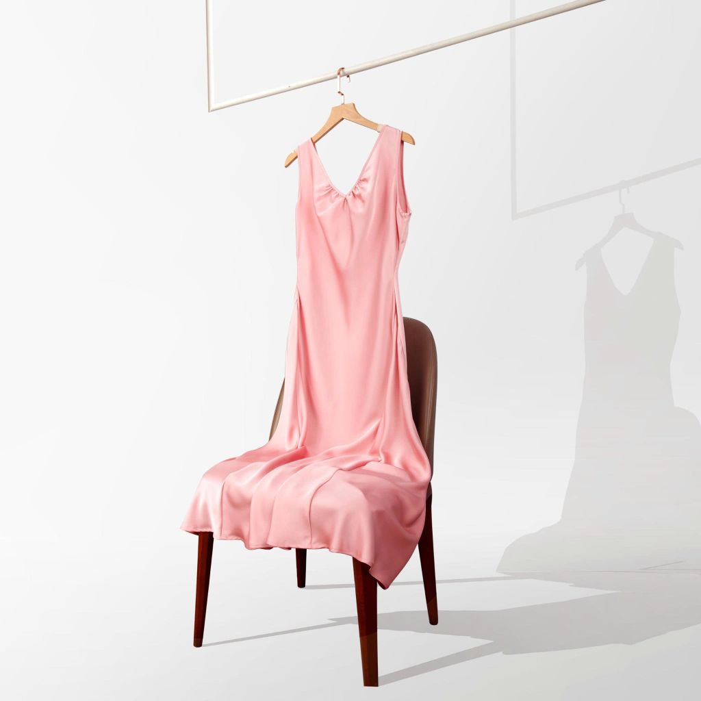 Đầm Lụa Mentosa Dài Dáng Slip 2 Màu-DLMTS271025L1