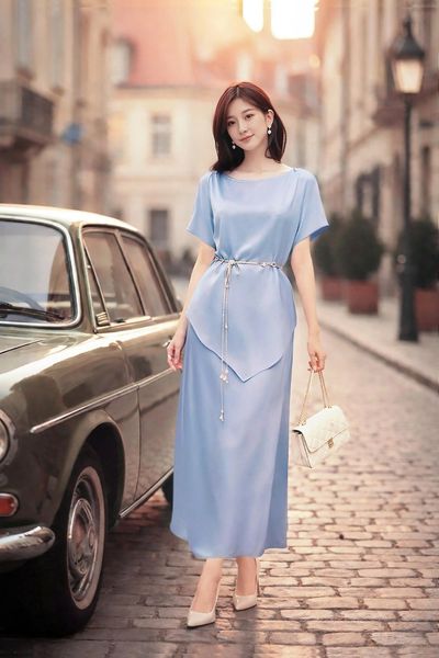  Set Lụa Mentosa Thắt Dây 2 Màu-SMTS120925L1 