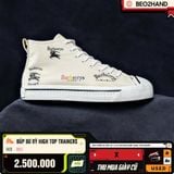 BURBERRYS HIGH TOP TRAINERS - SIZE 39.5