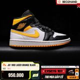 JD1 MID LASER ORANGE BLACK - CV5276 107 - 36.5