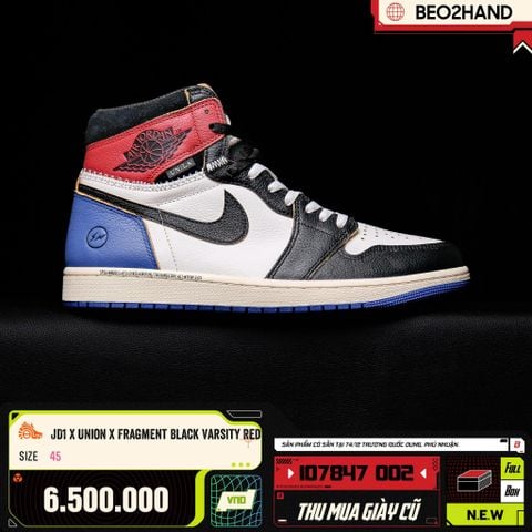 JD1 X UNION X FRAGMENT BLACK VARSITY RED - IO7847 002 - 45