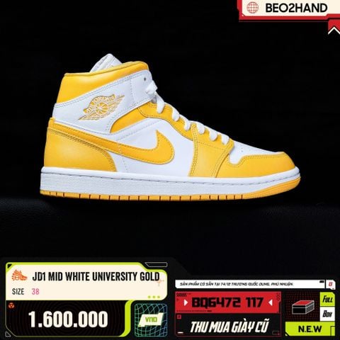 JD1 MID WHITE UNIVERSITY GOLD - BQ6472 117 - 38