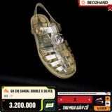 GUCCI SANDAL DOUBLE G SILVER - 37