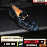 GUCCI VELVET JORDAAN LOAFERS - 430088 - 8 FIT 42