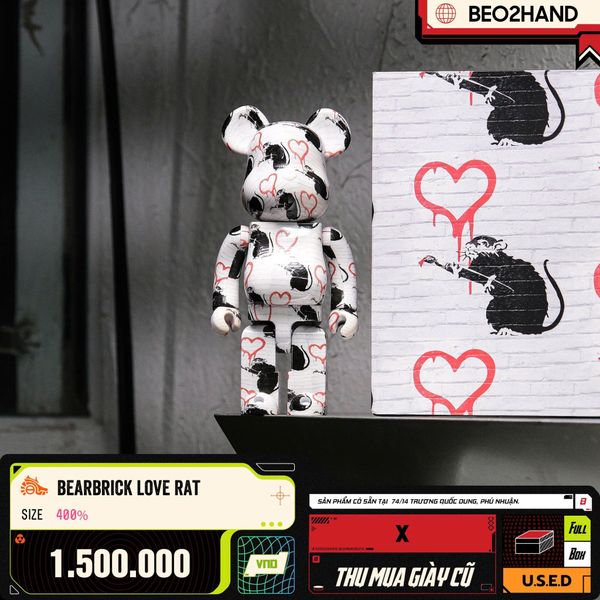 BEARBRICK LOVE RAT - 400% - FULLBOX