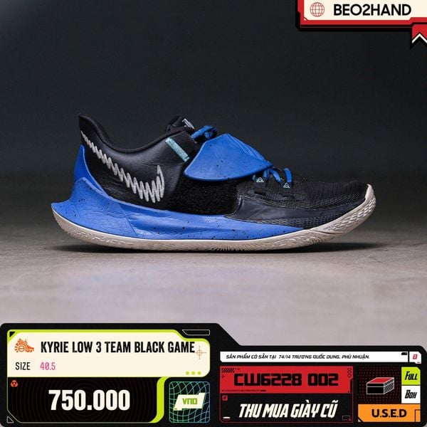 KYRIE LOW 3 TEAM BLACK GAME - CW6228 002 - 40.5