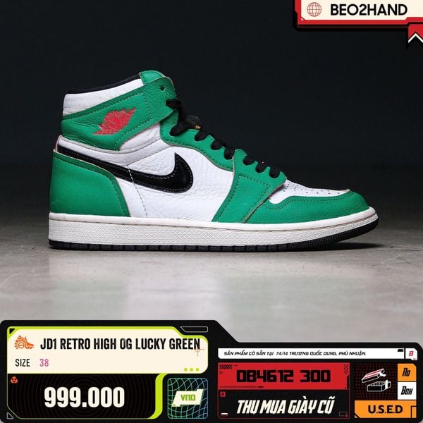 JORDAN 1 RETRO HIGH OG LUCKY GREEN - DB4612 300 - 38