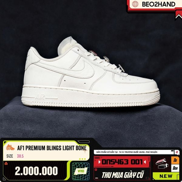 AF1 PREMIUM BLINGS LIGHT BONE - DN5463 001 - 38.5