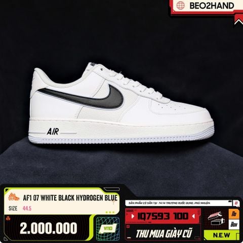AF1 07 WHITE BLACK HYDROGEN BLUE - IQ7593 100 - 44.5